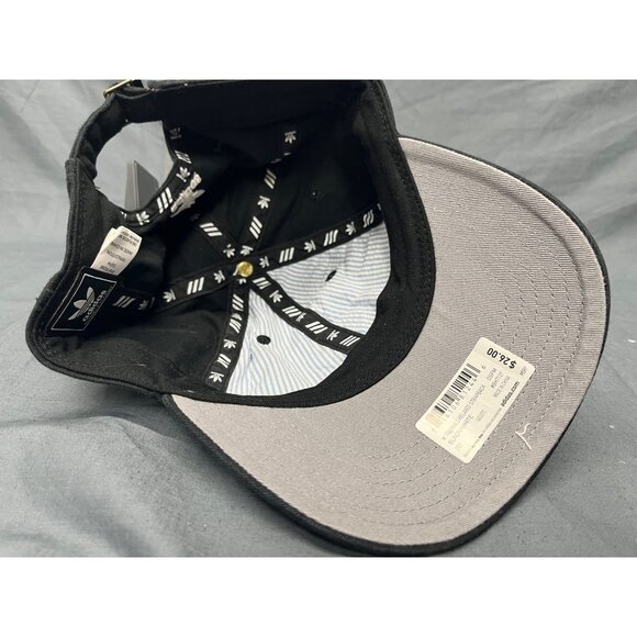 Adidas Men's Relaxed Strapback Cap Black One Size Fits Most NEW WITH TAGS! - Picture 7 of 7